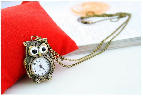 KOUZELNÉ HODINKY-NÁHRDELNÍK-SOVIČKA