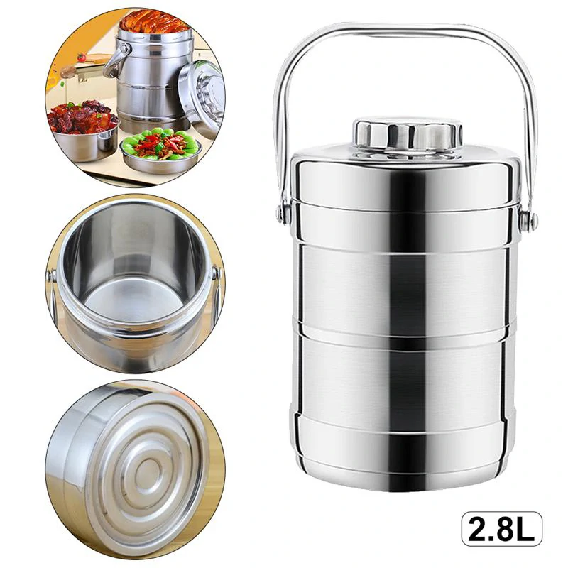 NEREZ VAKUOVÁ TERMO TERMOSKA OBĚDNÍK 2800ml