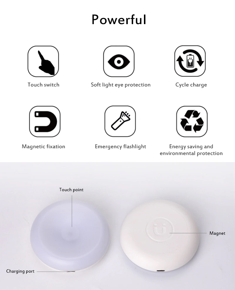 DOTYKOVÁ LED LAMPIČKA 6 LED