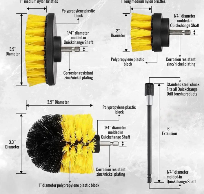 Sada KARTÁČŮ Do VRTAČKY 3ks