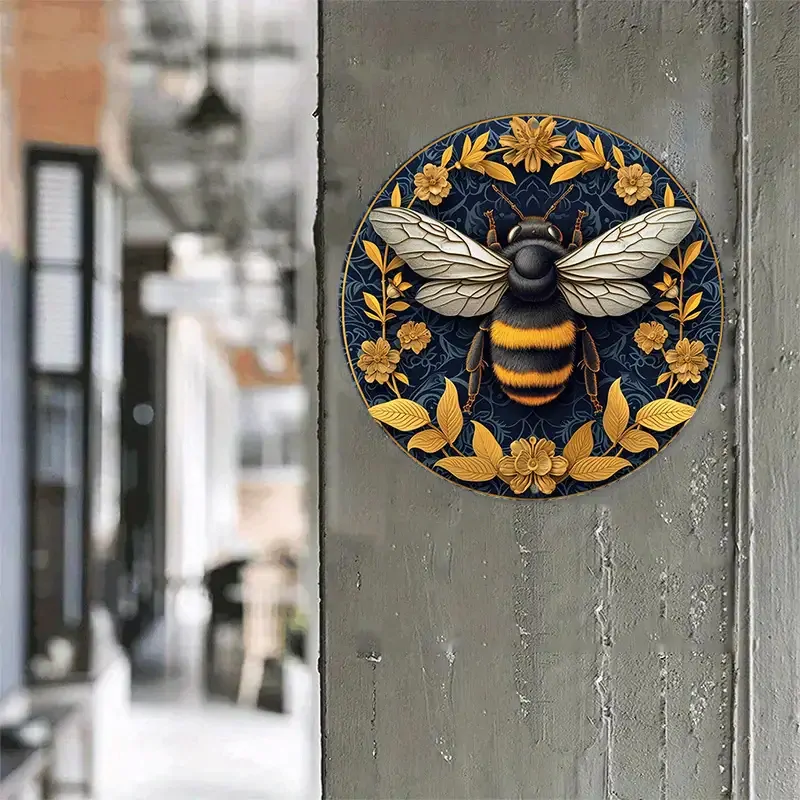  1ks Retro Plechová  CEDULE ČMELÁK