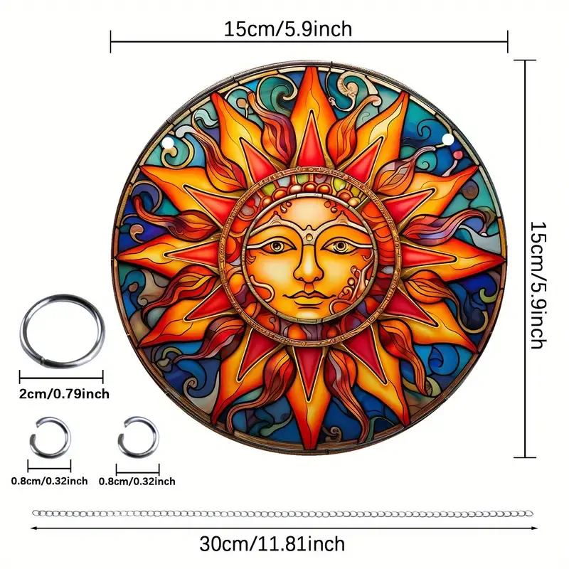 Nástěnná zářící CEDULE SLUNCE