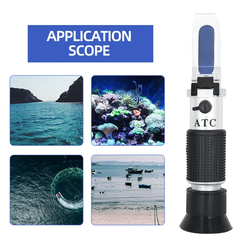 Přenosný ruční cukerný a solný REFRAKTOMETR