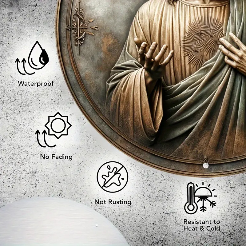 Vintage náboženská IKONA JEŽÍŠE