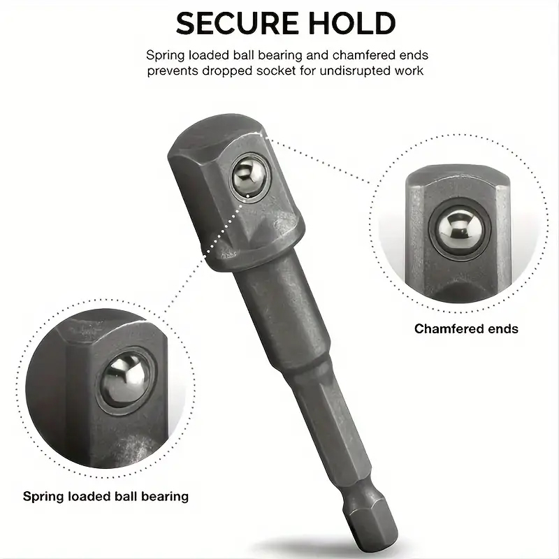 SADA 3 redukcí Prodloužení nástrčných klíčů.