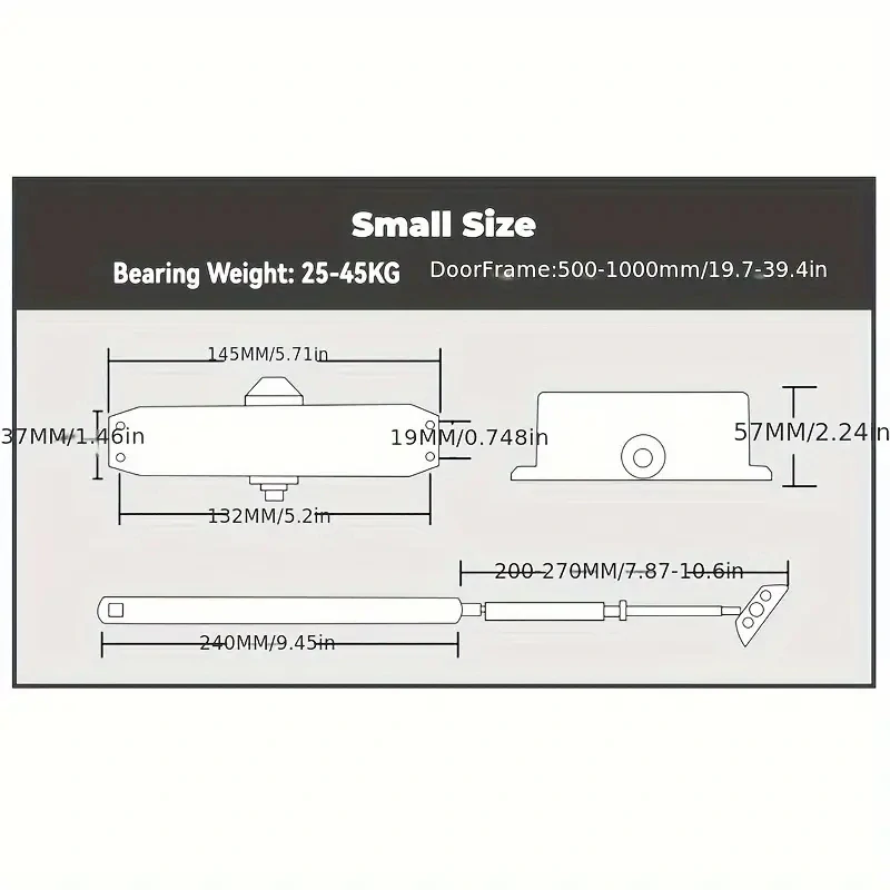 Tichý a nastavitelný automatický ZAVÍRAČ DVEŘÍ