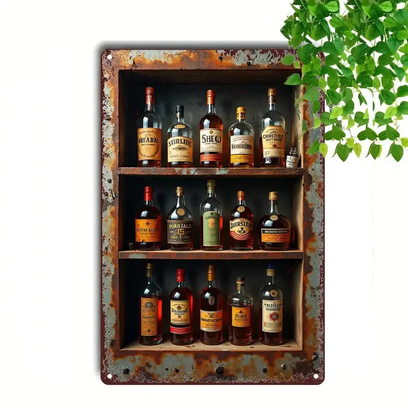 Vintage CEDULE Kovová BAR - WHISKEY