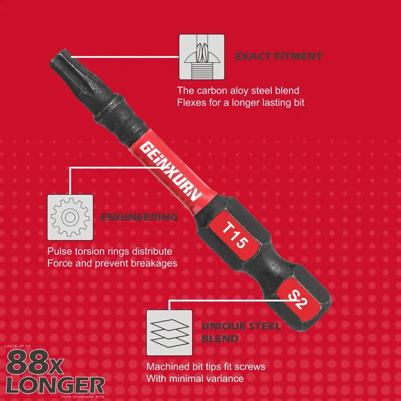 PRODLOUŽENÝ BIT TORX VELIKOST  T15