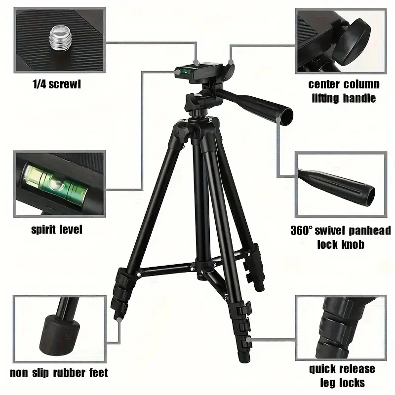 STATIV - DRŽÁK-STOJAN na FOTOAPARÁT & DRŽÁK na CHYTRÉ TELEFONY