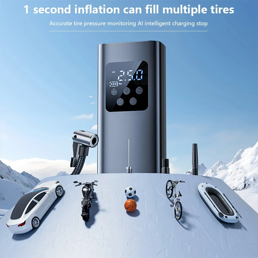 Přenosný KOMPRESOR pro nafukování pneumatik