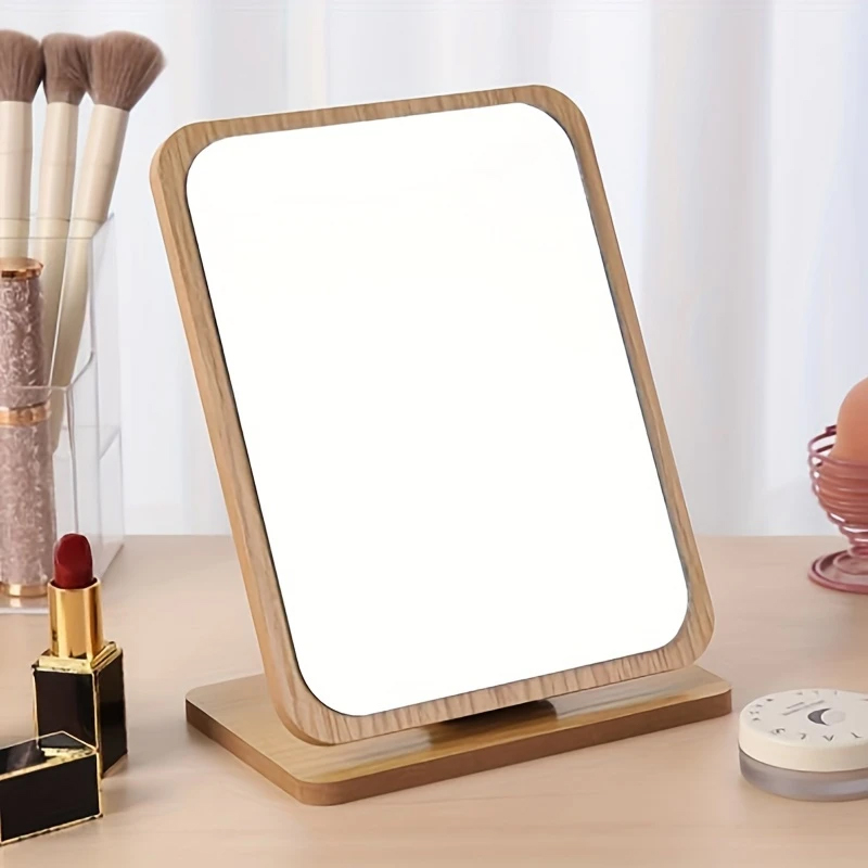 Dřevěné toaletní ZRCADLO pro ženy s nastavitelným STOJANEM.