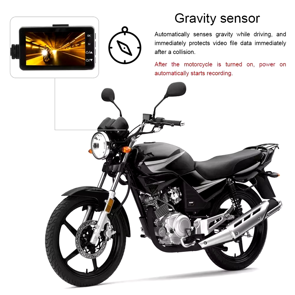 MOTOCYKLOVÁ KAMERA Display 3 " Rozlišení:1080 P