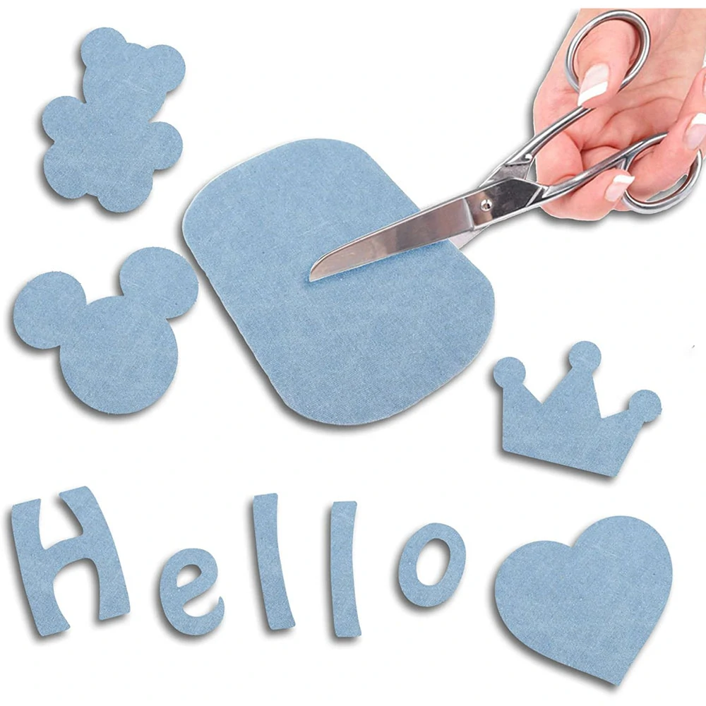 BÍLÁ NAŽEHLOVACÍ ZÁPLATA na TKANINĚ...PV062