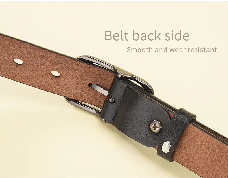 Vysoce kvalitní DÁMSKÝ HNĚDÝ OPASEK z pravé kůže