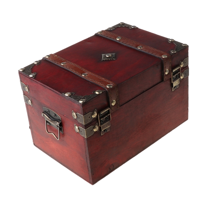 TRUHLA-KRABIČKA DŘEVĚNÁ na DOKLADY,ŠPERKY apod.-VINTAGE se ZÁMEČKEM