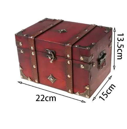 TRUHLA-KRABIČKA DŘEVĚNÁ na DOKLADY,ŠPERKY apod.-VINTAGE