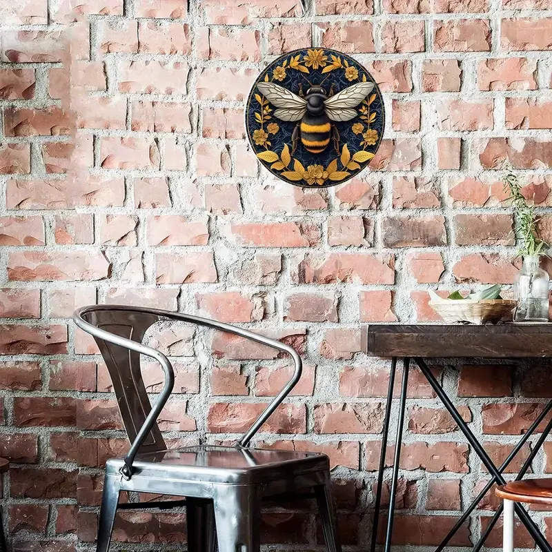  1ks Retro Plechová  CEDULE ČMELÁK