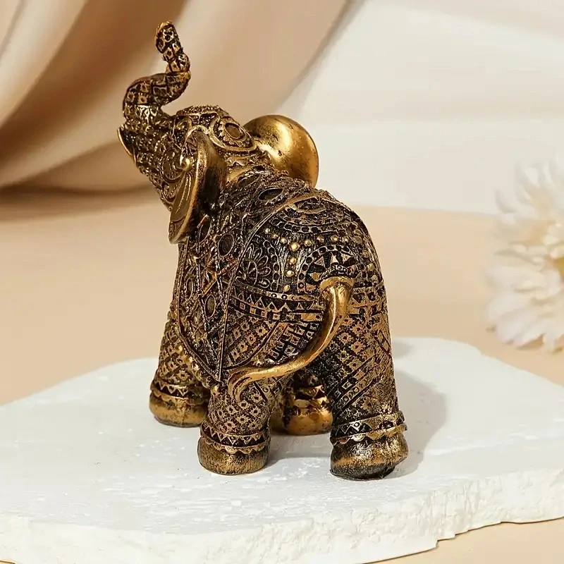 Okouzlující Figurka SLONA bronzová barva