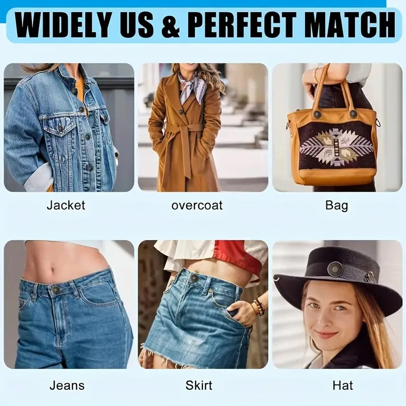 10ks Kovových KNOFLÍKŮ