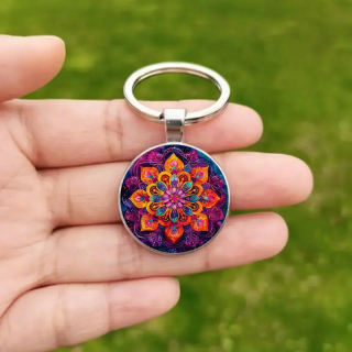 STYLOVÁ KLÍČENKA-MANDALA