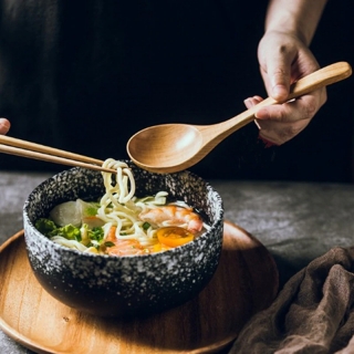 DŘEVĚNÁ VELKÁ EKO LŽÍCE JAPONSKÁ