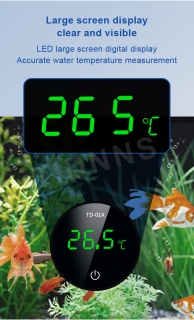 EXTERNÍ DIGITÁLNÍ LCD TEPLOMĚR-AKVÁRIA apod.