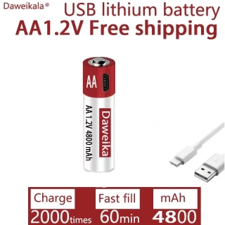 Dobíjecí BATERIE-VELKÁ VÝDRŽ-1,2V AA 4800mAh