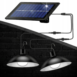 VENKOVNÍ SOLÁRNÍ LAMPY SADA 2 kusy LAMPY
