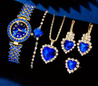 SADA HODINKY NÁHRDELNÍK NÁRAMEK NÁUŠNICE