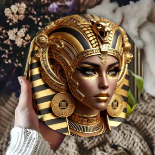 Nástěnná DEKORACE s Motivem Egyptské Královna