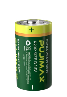 Super výkonná značková BATERIE R20 velikost: D, značka: "PUJIMAX " 1,5V.