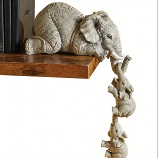 3 kusy Dekorace Roztomilá RODINA SLONŮ