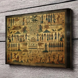 Krásné RETRO PLÁTNO - EGYPT