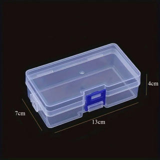 Průhledná praktická KRABIČKA - ORGANIZÉR 13x7x4.