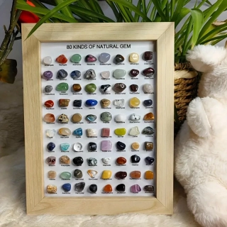 Nádherná inspirující SADA přírodních MINERÁLŮ 80 kusů