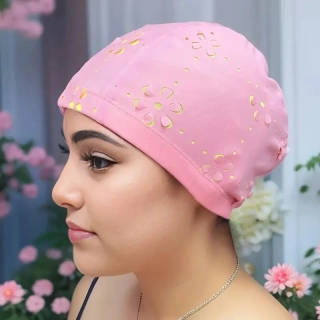 Květinový vzor PLAVECKÁ ČEPICE pro ženy