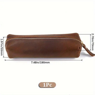 Originální Stylová kožená TAŠTIČKA-POUZDRO na tužky apod