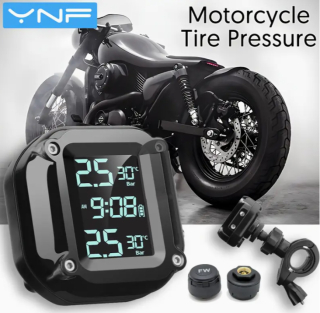 ELEKTRONICKÉ MOTO MĚŘIDLO TLAKU v PNEUMATIKÁCH