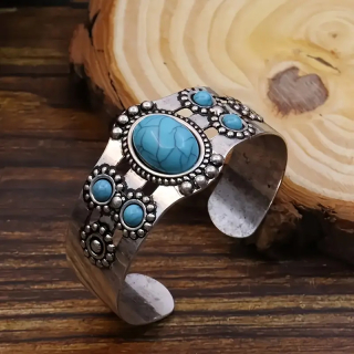 Vintage Turquoise Univerzální Dámský NÁRAMEK