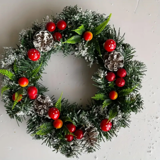 Krásný sváteční VÁNOČNÍ VĚNEC Průměr: 20cm