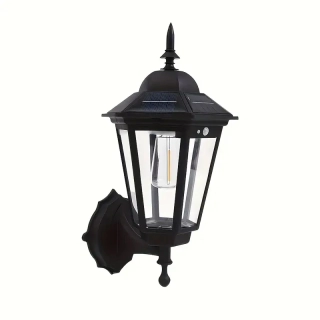 SOLÁRNÍ uliční nástěnná LUCERNA 3 REŽIMY SVÍCENÍ-i SENZOR